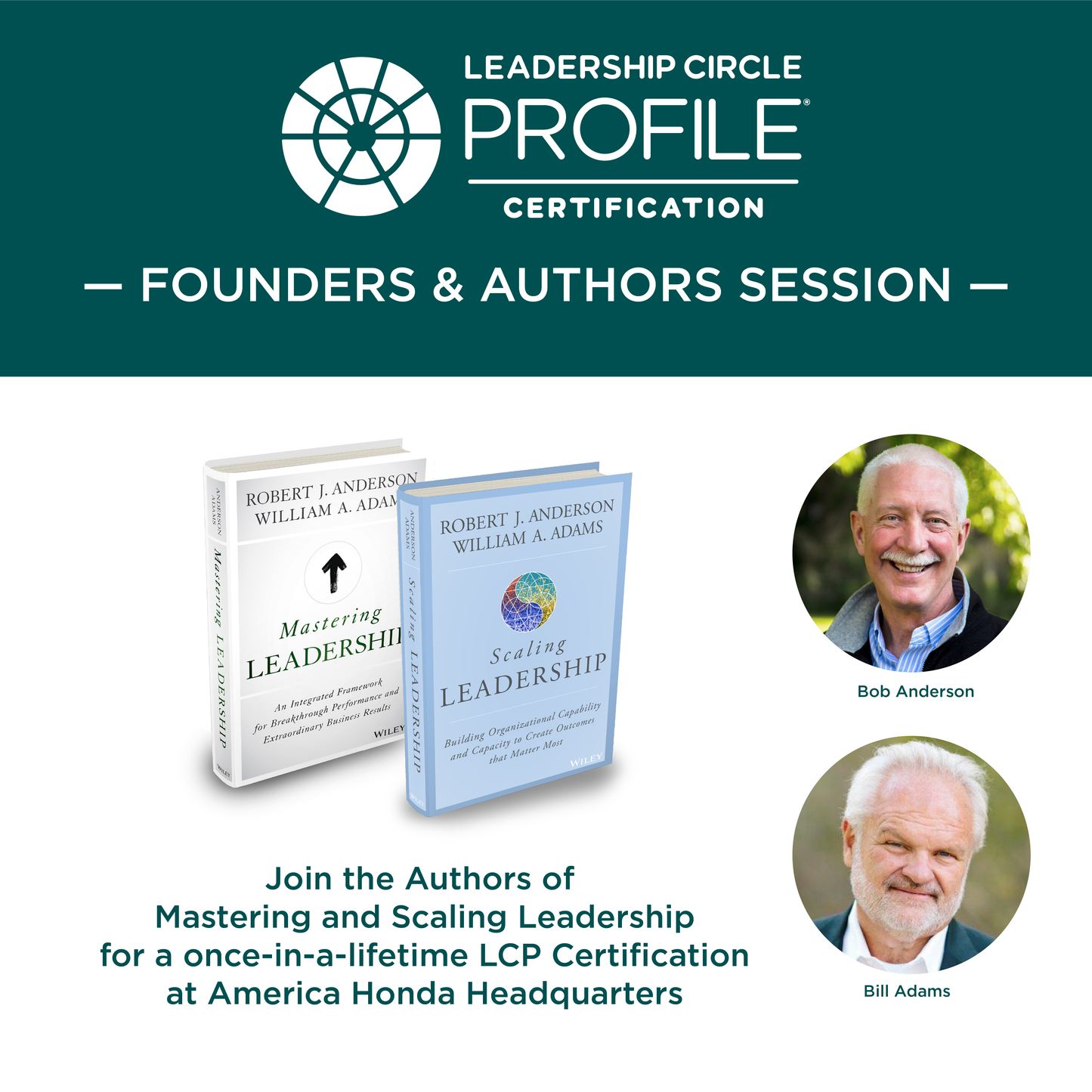 FOUNDERS SESSION: LCP Certification- Honda Headquarters, Torrance, CA  –  August 4-6, 2026 |8:30-5 PT (3 days)